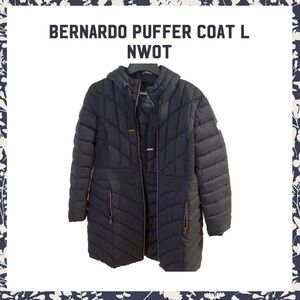 Bernardo Puffer Coat L NWOT